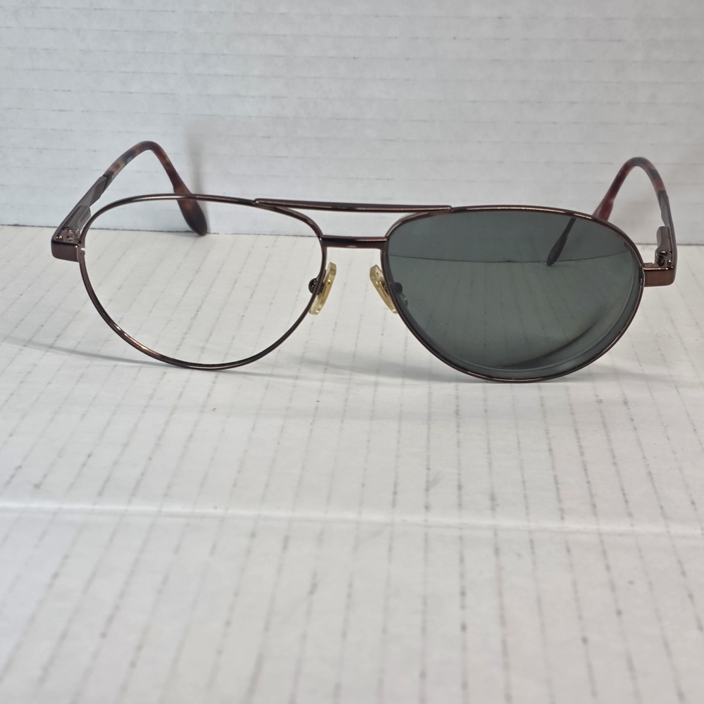 VTG Serengeti 6684 Eyeglass Frames Brown Metal Tortoise‎ Arms Japan*FRAMES ONLY*